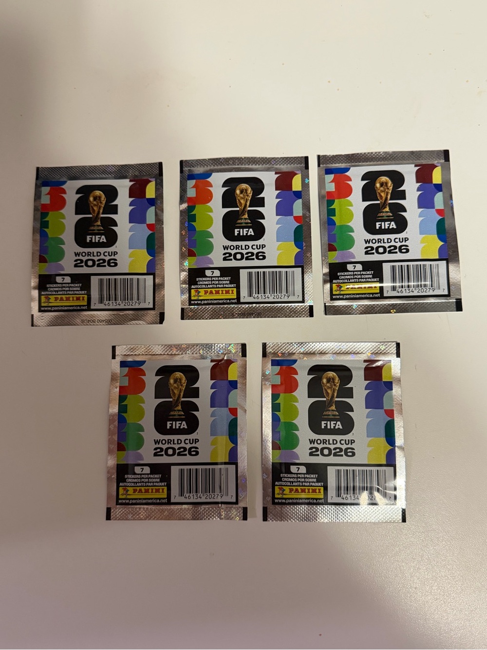 Panini World Cup 2026 Official Sticker 5 Packs 35 Stickers
